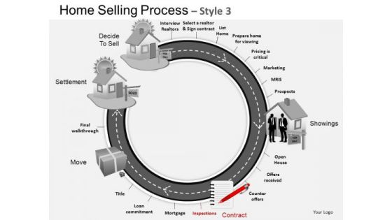 PowerPoint Backgrounds Diagram Home Selling Ppt Template