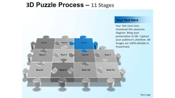 PowerPoint Backgrounds Diagram Puzzle Process Ppt Slides