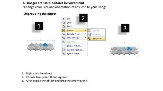PowerPoint Backgrounds Diagram Puzzle Process Ppt Template