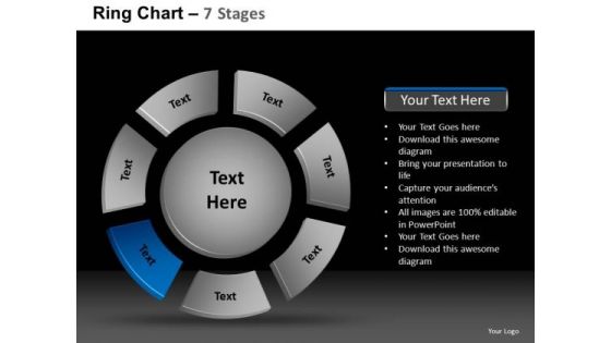 PowerPoint Backgrounds Diagram Ring Chart Ppt Theme