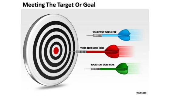 PowerPoint Backgrounds Diagram Target Or Goal Ppt Template
