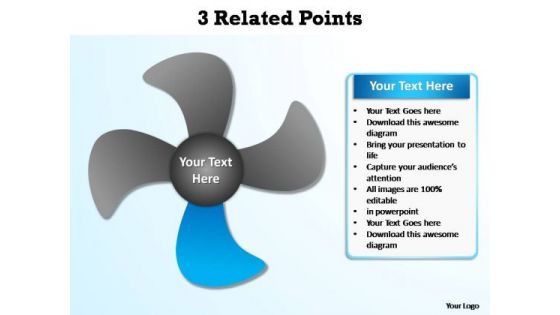 PowerPoint Backgrounds Download Related Points Ppt Presentation Designs