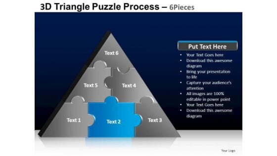 PowerPoint Backgrounds Download Triangle Puzzle Ppt Slide Designs