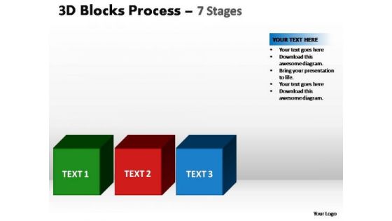 PowerPoint Backgrounds Editable Blocks Process Ppt Theme