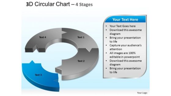 PowerPoint Backgrounds Editable Circular Chart Ppt Slides