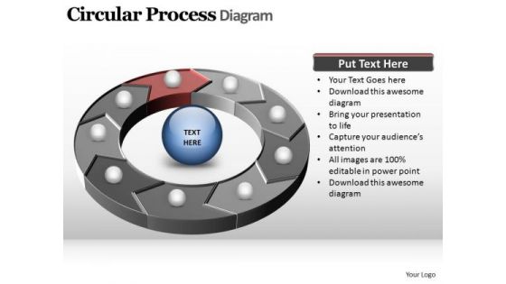 PowerPoint Backgrounds Editable Circular Process Ppt Design Slides