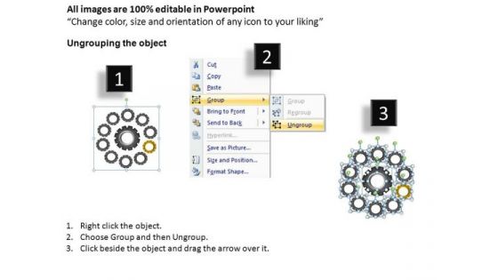 PowerPoint Backgrounds Editable Gears Process Ppt Slidelayout