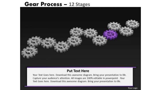 PowerPoint Backgrounds Editable Gears Process Ppt Theme