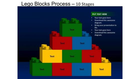 PowerPoint Backgrounds Editable Lego Blocks Ppt Layouts