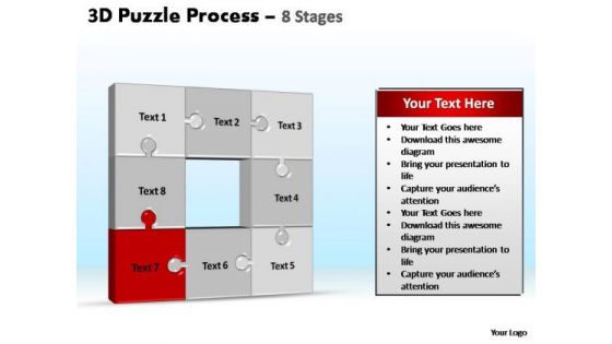 PowerPoint Backgrounds Editable Puzzle Process Ppt Slides