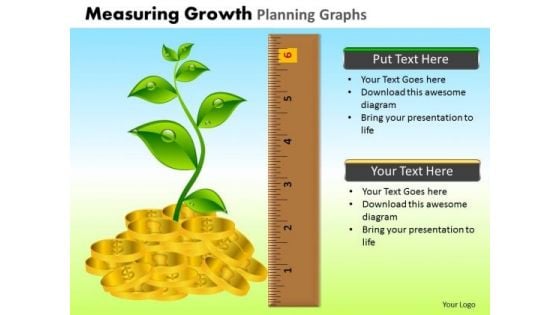 PowerPoint Backgrounds Education Measuring Growth Ppt Slide