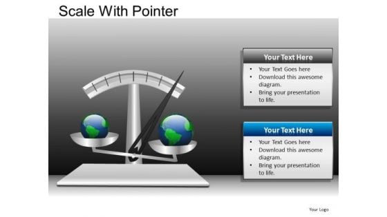 PowerPoint Backgrounds Executive Competition Scale With Pointer Ppt Slides