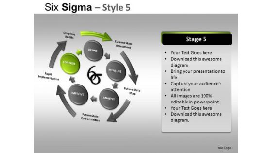 PowerPoint Backgrounds Executive Leadership Six Sigma Ppt Layout