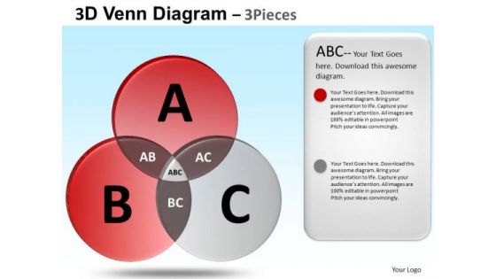 PowerPoint Backgrounds Executive Leadership Venn Diagram Ppt Template