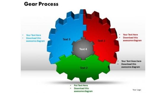 PowerPoint Backgrounds Gear Process Business Ppt Slides