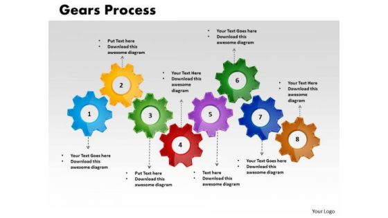 PowerPoint Backgrounds Gears Process Growth Ppt Design Slides
