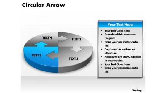 PowerPoint Backgrounds Global Circular Arrow Ppt Slides