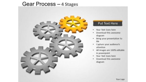 PowerPoint Backgrounds Graphic Gears Process Ppt Theme