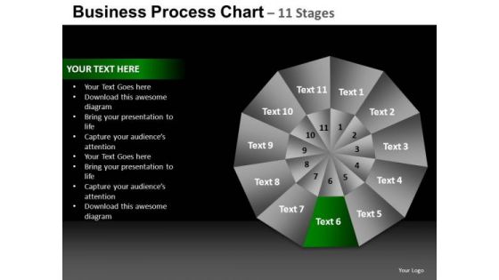 PowerPoint Backgrounds Graphic Pie Chart Ppt Slide