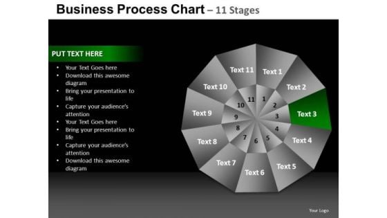 PowerPoint Backgrounds Graphic Pie Chart Ppt Template