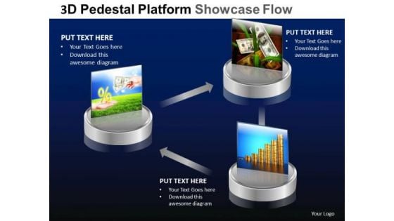 PowerPoint Backgrounds Growth Pedestal Platform Showcase Ppt Design