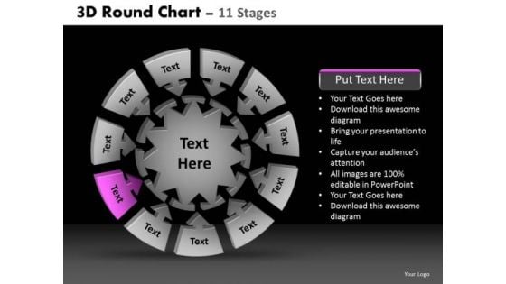 PowerPoint Backgrounds Growth Round Chart Ppt Presentation