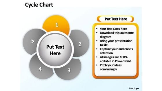 PowerPoint Backgrounds Image Cycle Chart Ppt Slide