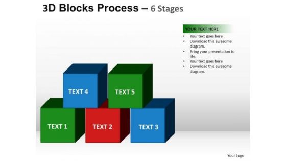 PowerPoint Backgrounds Leadership Blocks Process Ppt Template