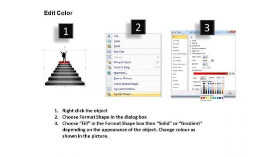 PowerPoint Backgrounds Leadership Ladder Ppt Design Slides
