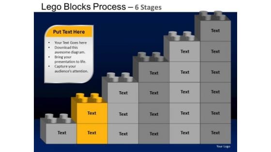 PowerPoint Backgrounds Leadership Lego Blocks Ppt Layout