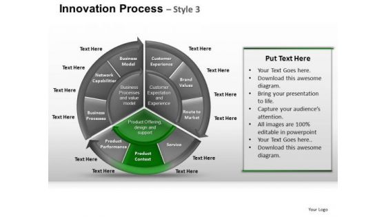 PowerPoint Backgrounds Leadership Pie Chart Ppt Design