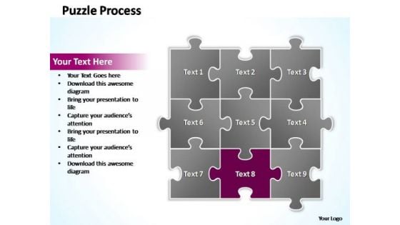 PowerPoint Backgrounds Leadership Puzzle Ppt Process