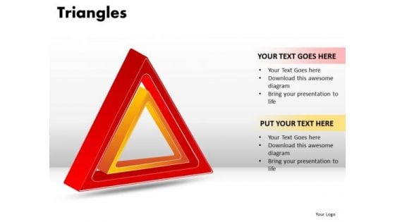 PowerPoint Backgrounds Leadership Triangles Ppt Slides