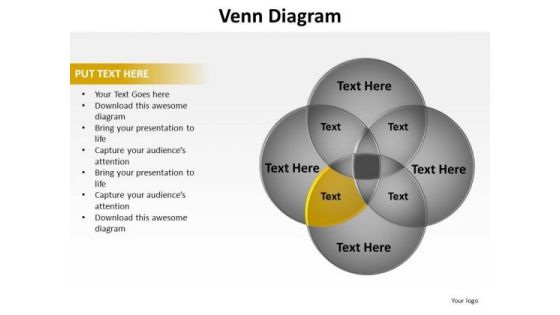 PowerPoint Backgrounds Leadership Venn Diagram Ppt Slide