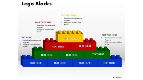 PowerPoint Backgrounds Lego Blocks Education Ppt Design