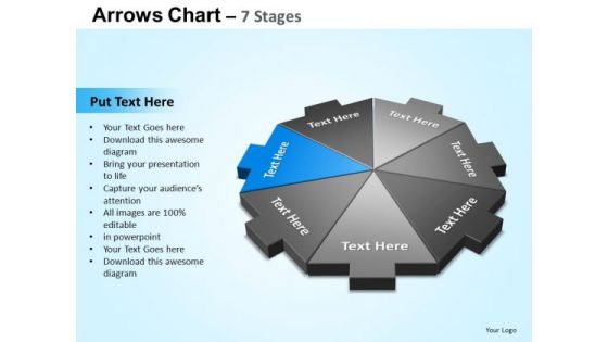 PowerPoint Backgrounds Marketing Arrows Chart Ppt Templates