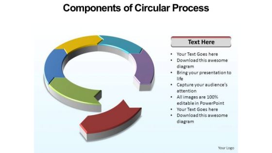 PowerPoint Backgrounds Marketing Circular Process Ppt Design Slides