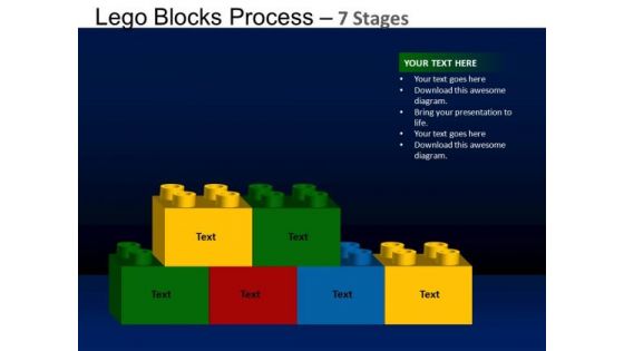 PowerPoint Backgrounds Marketing Lego Blocks Ppt Design Slides