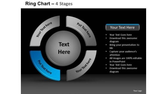 PowerPoint Backgrounds Marketing Ring Chart Ppt Slide Designs