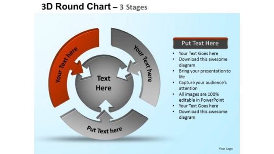 PowerPoint Backgrounds Marketing Round Process Flow Chart Ppt Presentation