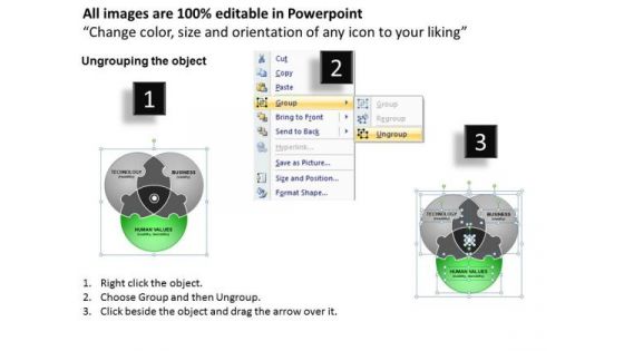 PowerPoint Backgrounds Marketing Venn Diagram Ppt Slides