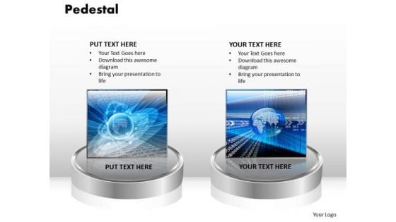 PowerPoint Backgrounds Pedestal Global Ppt Slide Designs