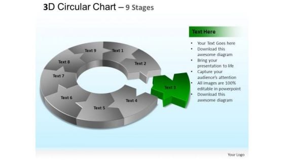 PowerPoint Backgrounds Process Circular Chart Ppt Design Slides