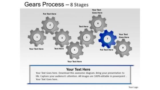 PowerPoint Backgrounds Process Gears Process Ppt Presentation