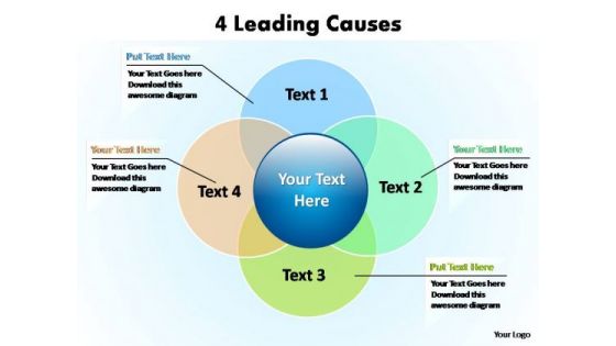 PowerPoint Backgrounds Process Leading Causes Ppt Template