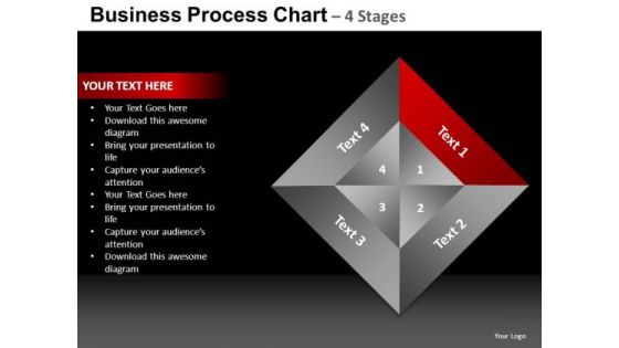 PowerPoint Backgrounds Process Quadrant Chart Ppt Themes