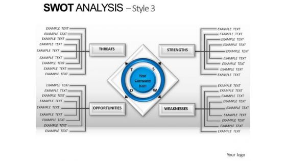 PowerPoint Backgrounds Process Swot Analysis Ppt Slides