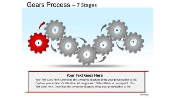 PowerPoint Backgrounds Sales Gears Process Ppt Slide