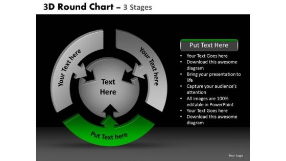 PowerPoint Backgrounds Sales Round Chart Ppt Slide