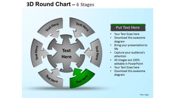 PowerPoint Backgrounds Sales Round Process Flow Chart Ppt Theme